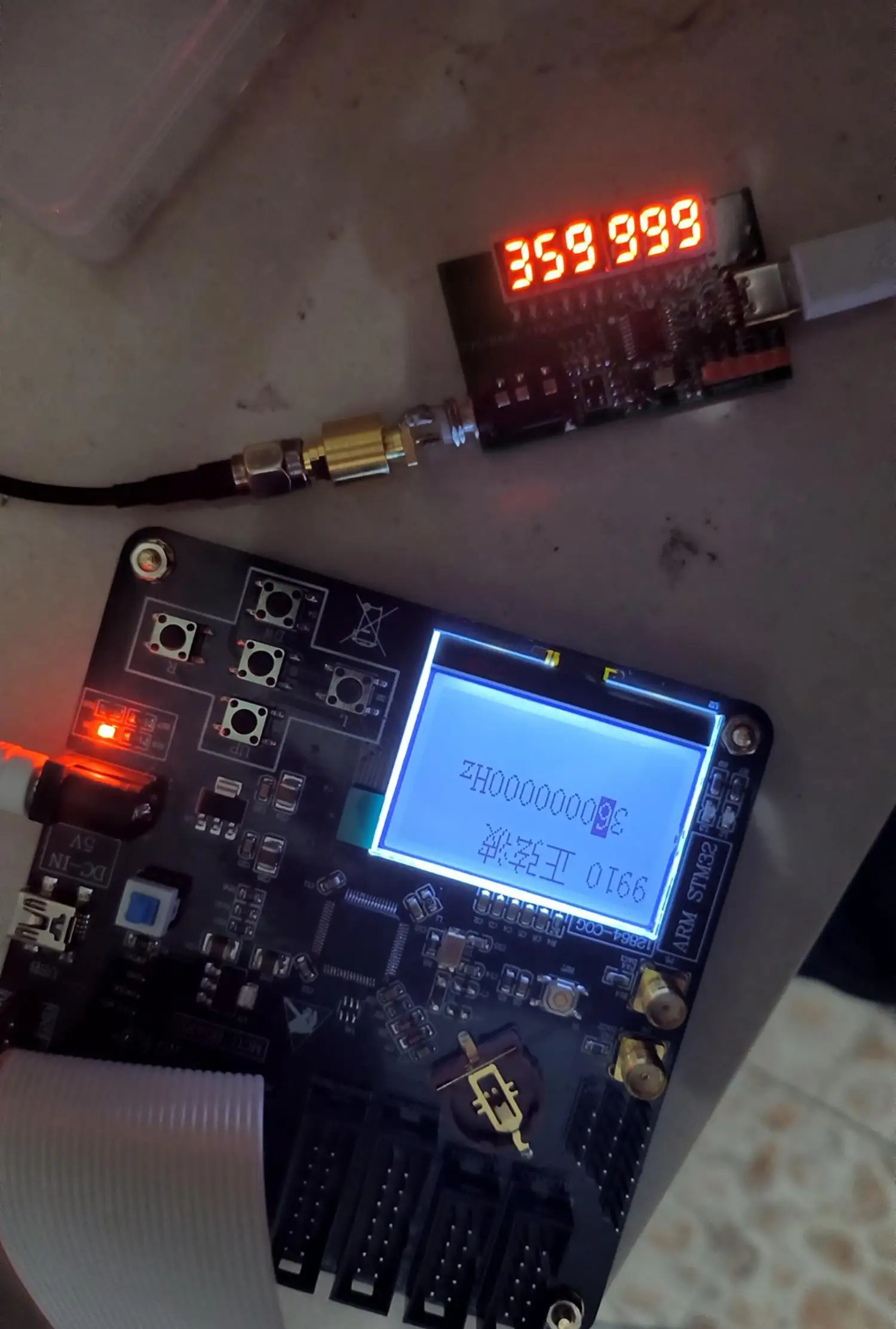 1KHZ-300MHz RF Frequency Counter ‌6-Digit LED Frequency Meter For Ham Radio Amateur RF Signal Testing Oscillator Walkie-talkie