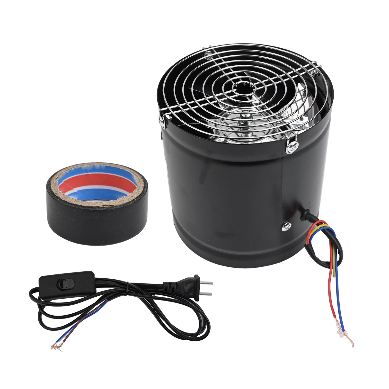 Air Circulation Ventilation Solutions Black Kitchen Exhaust Fan Ventilation System Turbo Motor Fan Versatile Use