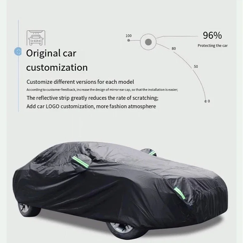 For Suzuki Liana Anti-UV Sun Shade Rain Snow Resistant Black Cover Dustproof Car umbrella Full Car Cover Outdoor Protection