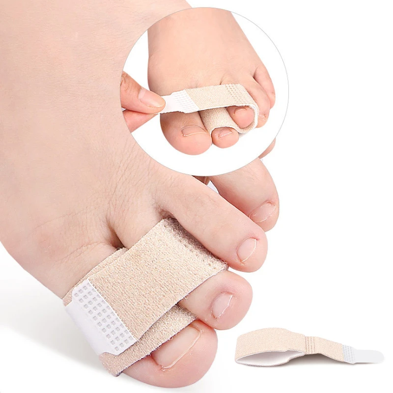 

4Pieces Toe Wraps Hammer Hallux Valgus Overlapping Orthotic Bunions Finger Feet Care Corrector Bandage Separators Straightener