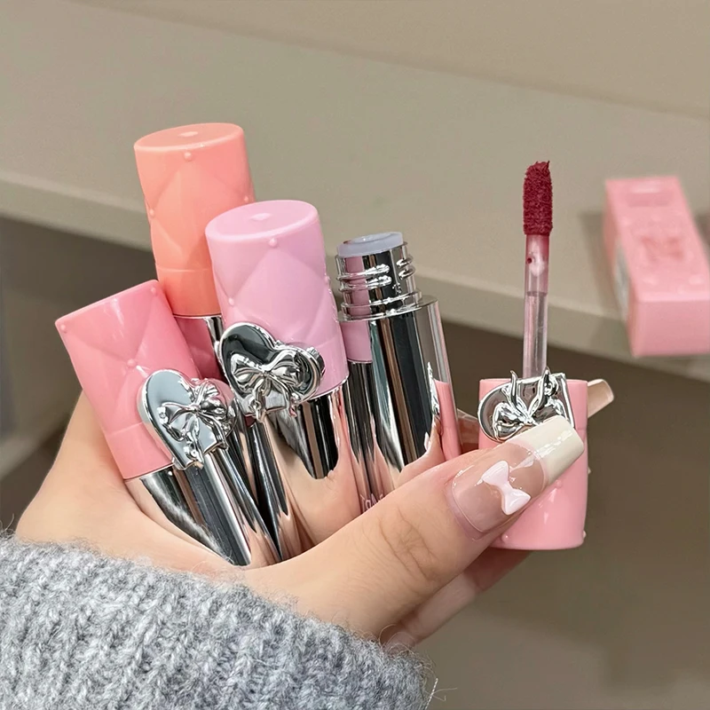 Rouge à lèvres en velours mat, vernis à lèvres de ton rouge, valeur d'art, blanchiment longue durée, ne se décolore pas, tasse antiadhésive, crème pour les lèvres, boue