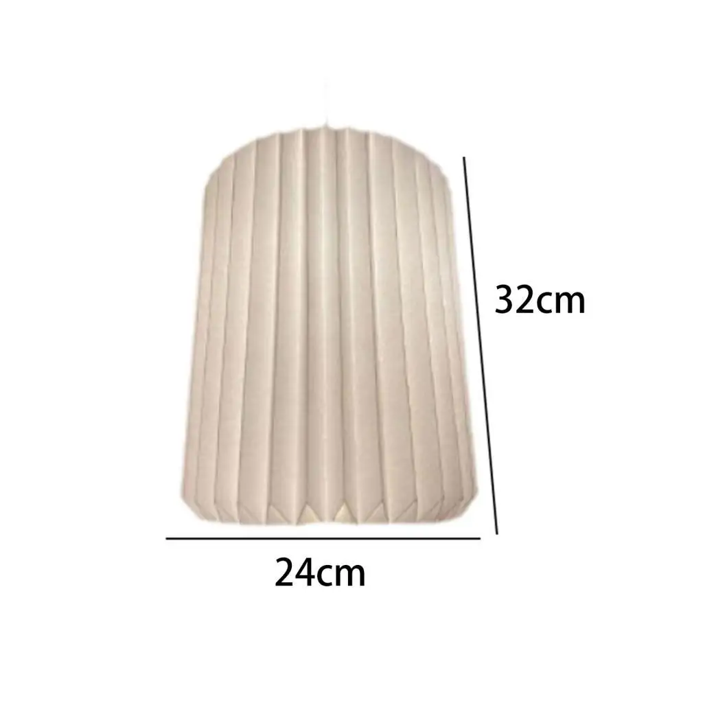 Pleated Origami Paper Pendant Lamp Shade Foldable Ceiling Lighting Cover for Office Hotel Bedroom