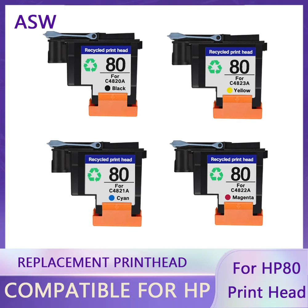 

ASW C4820A C4821A C4822A C4823A printhead for HP80 Designjet 1000 1050c 1055 Ink Cartridge print Head for hp 80 cartridge