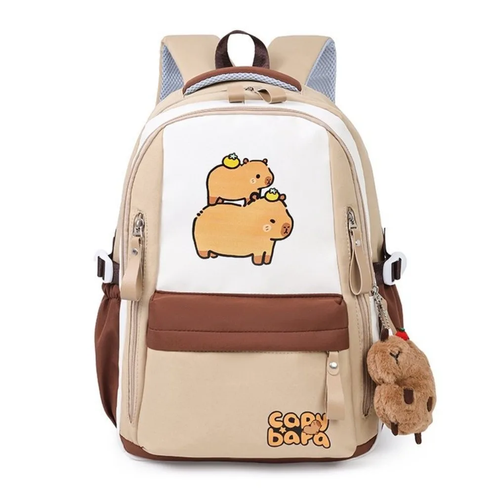 

2025 Adjustable Strap Capybara Schoolbag Large Capacity Waterproof Shoulders Bag Versatile Computer Bag