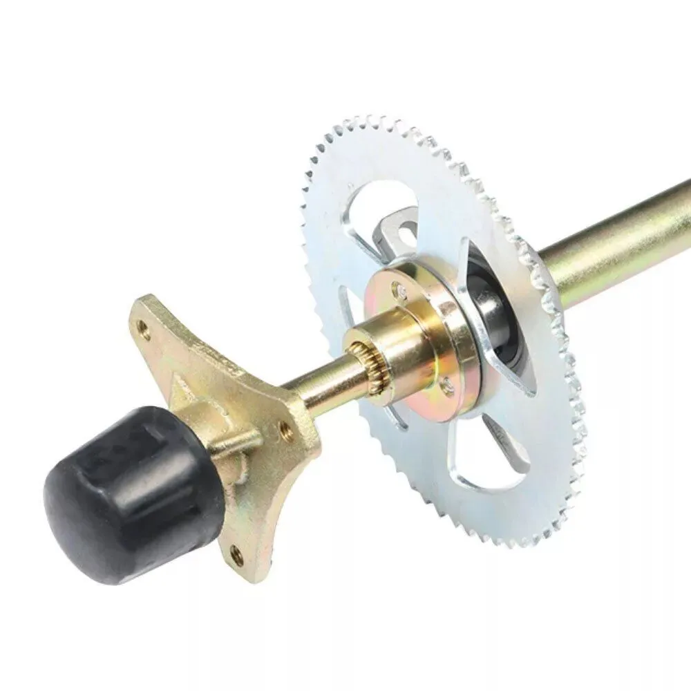 Rear Live Axle, 740mm Go Kart Rear Axle Assembly, ATV Rear Axle Durable Steel Aluminum Alloy, Go Kart Rear Axle Kit