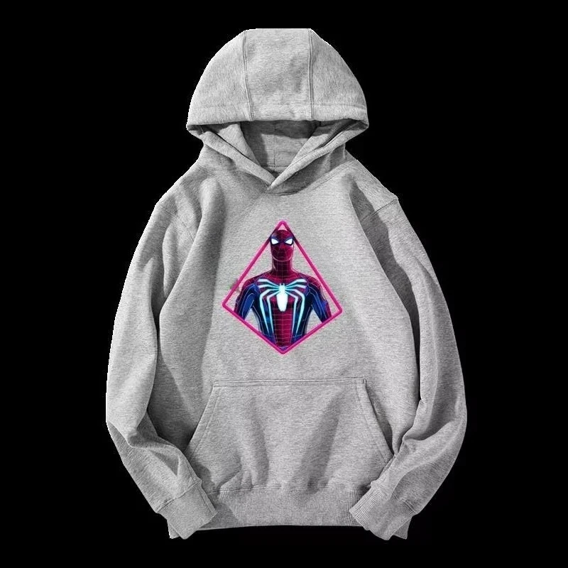 

Autumn/Winter Marvel Authorized Spider Man Trendy Pattern Printed Hoodie Men's and Women's Hoodie Zipper Open Fleece Sweater