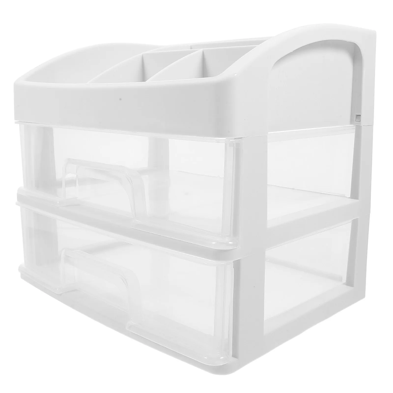 Multi-Layer Drawer Organizer for Desk PP Material Heavy Duty Desktop Storage Box Organizes Files Pens Erasers Headphones Cutlery