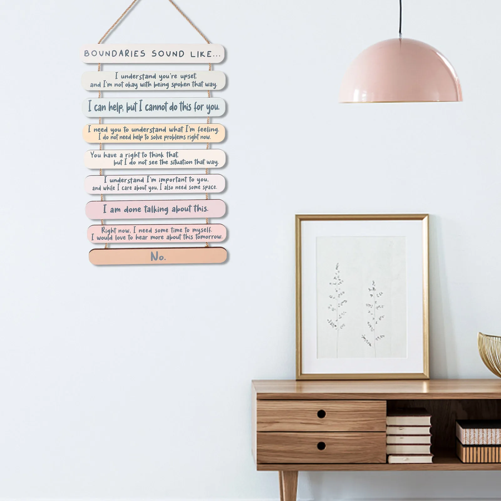 

1Set Wooden Hanging Decor Wall Art Rustic Inspirational Wood Sign for Bedroom Living Room Home Office Door Plaque Decorative