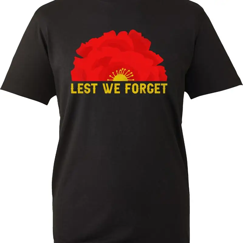 

Lest We Forget Футболка с цветочным принтом Мужская одежда Топ