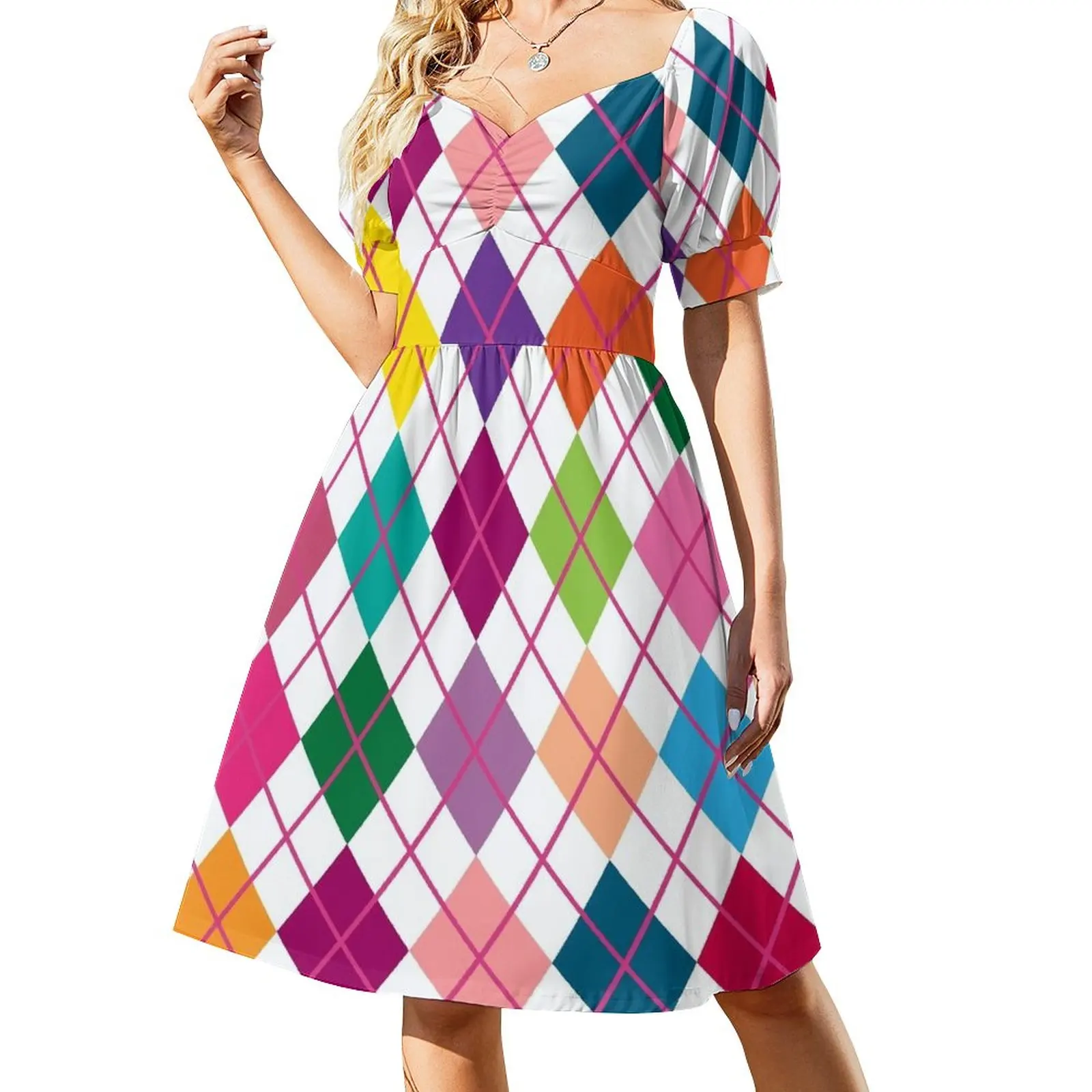 Argyle Dress Women's dresses birthday dress for women Elegant gown