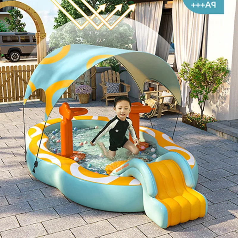 2022 New Large Baby Child Pool Inflatables Float Insland Pool With Drain Pipe Free Shipping Eu