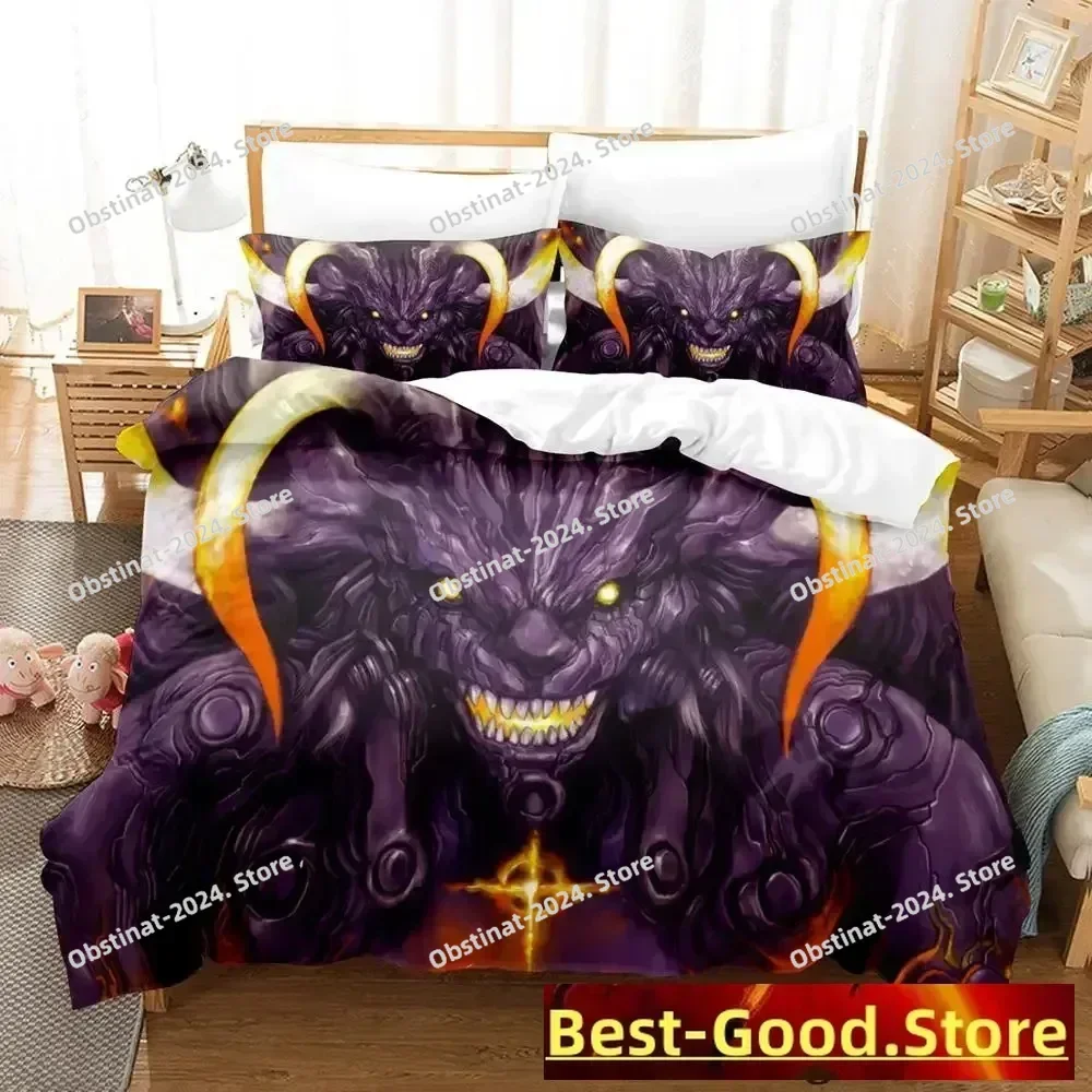 

Demon Monster Satan Bedding Set Single Twin Printed Bed Set With Pillowcase Bed Duvet Cover Single Double Queen Super King Size