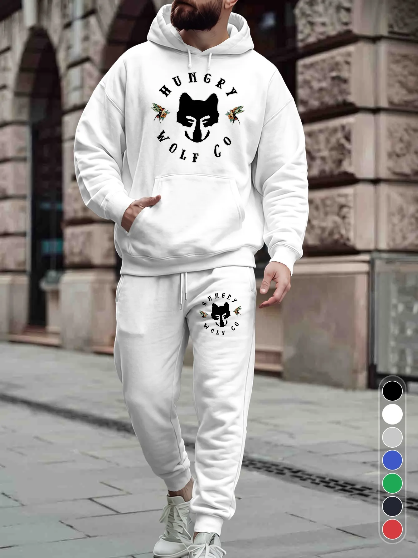 2026 New Men 2-Piece Tracksuit Hoodie Jogger Pants Set Eco-Friendly Comfort Streetwear Sweat Suit Halloween Gift