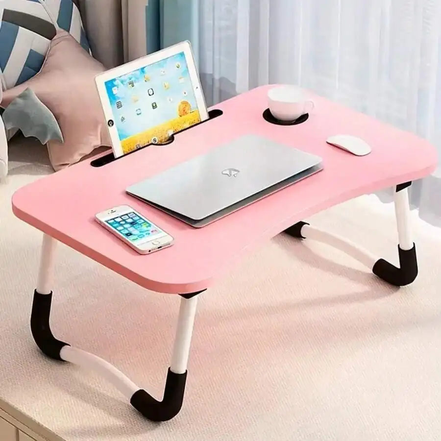 

Portable Vertical Foldable Laptop Desk - Bed/Sofa Work Writing Reading Stand Lap Table Tray
