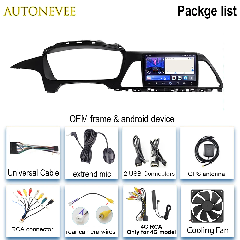 4G For Hyundai Sonata 7 LF 2014 2015 2016 2017-2020 BT Android Auto Car Radio Video Player GPS Navigation Multimedia No 2din DVD