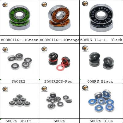 

8PCS 608 RS Hybrid Ceramic Ball Bearing 8X22X7 mm ABEC-11 High Quality Roller Skate Skateboard Wheel Miniature Longboard Bearing