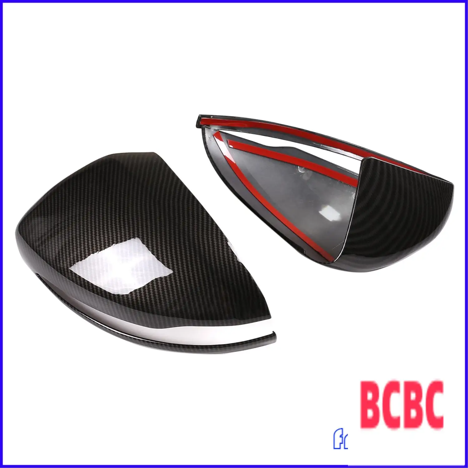 BB-For Mercedes Benz B C E S GLB GLC Class W205 W213 W253 ألياف الكربون ABS الجانب مرآة الرؤية الخلفية غطاء الكسوة #2