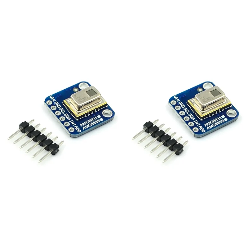 JABS-2X AMG8833 IR 8X8 Módulo de sensor de temperatura de matriz de termovisor 8X8 Sensor de câmera infravermelha