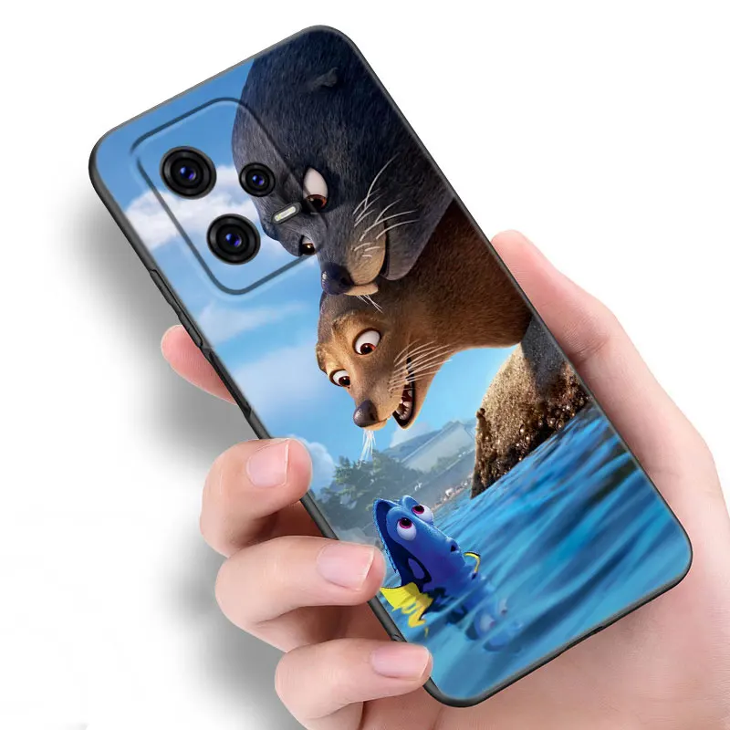 Finding Nemo Dory Black Silicone Phone Case For Xiaomi Redmi Note 9 10 11 11S 11T 12 13 Pro 5G Plus 9S 10S 12S