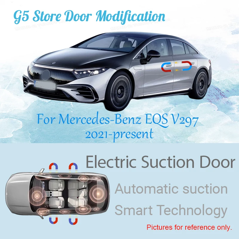 

For Mercedes-Benz EQS V297 2021-present Car Electric Suction Door Power-assisted Closing Door Soft-close Function