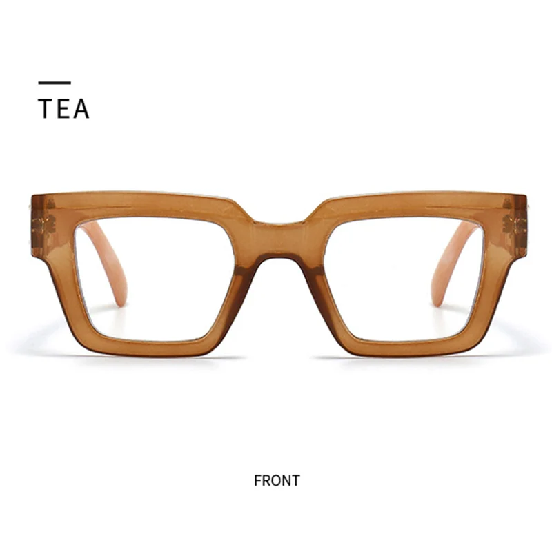 Fashion Square Dicken Rahmen Lesebrille Frauen Blau Licht Blockieren Presbyopie Brillen Für Männer Komfortable Computer Gläser – Detail 15