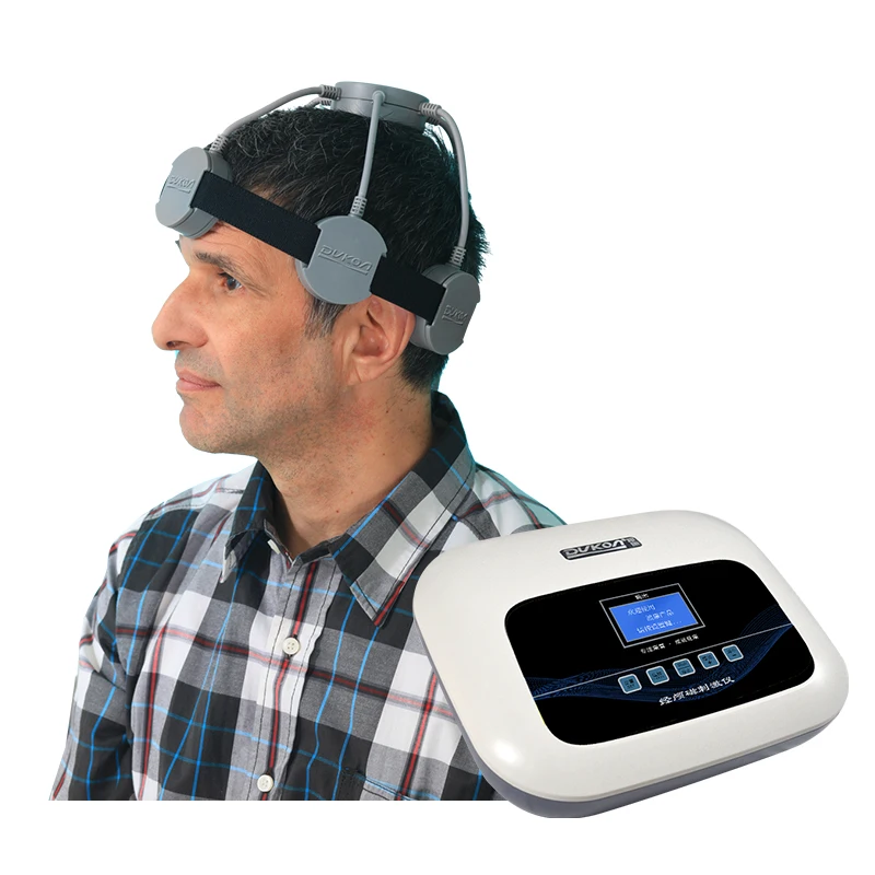 TMS Transcranial Magnetic Stimulator with Magnetic Cap and Postauricular Electrode for Physical Therapy Equipment