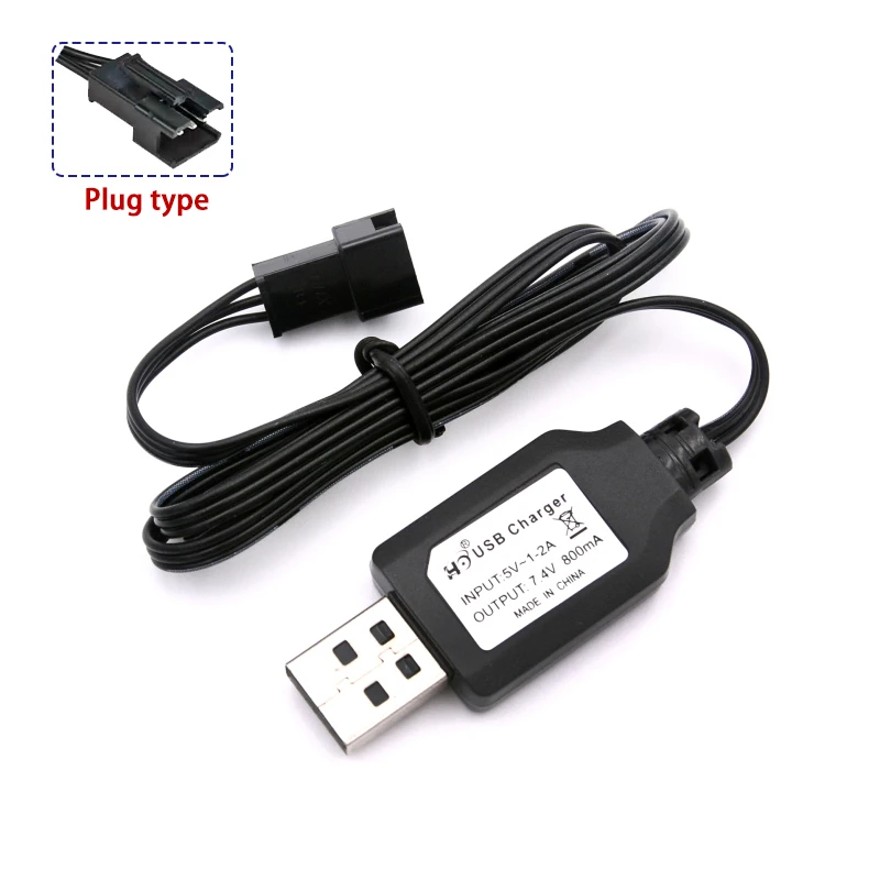 7.4V 3000mah Battery Charger MN82 Remote Control Car Battery MN128 MN78 LC79 for MN168 MN99S MN98 RC Stunt Car SM3P