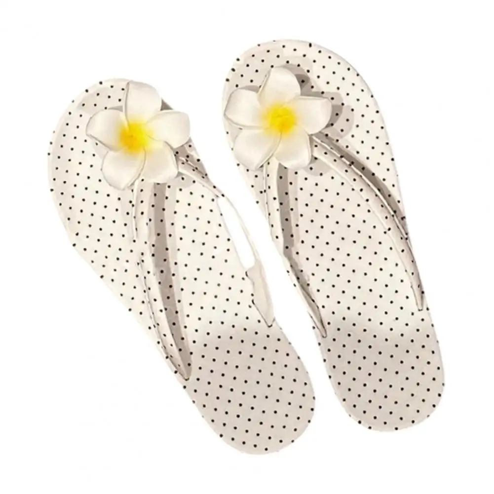 Women Stylish Floral Flip-Flops Lightweight Pool Thong Sandals Non Slip Summer Sandals for Beach Pool Shower