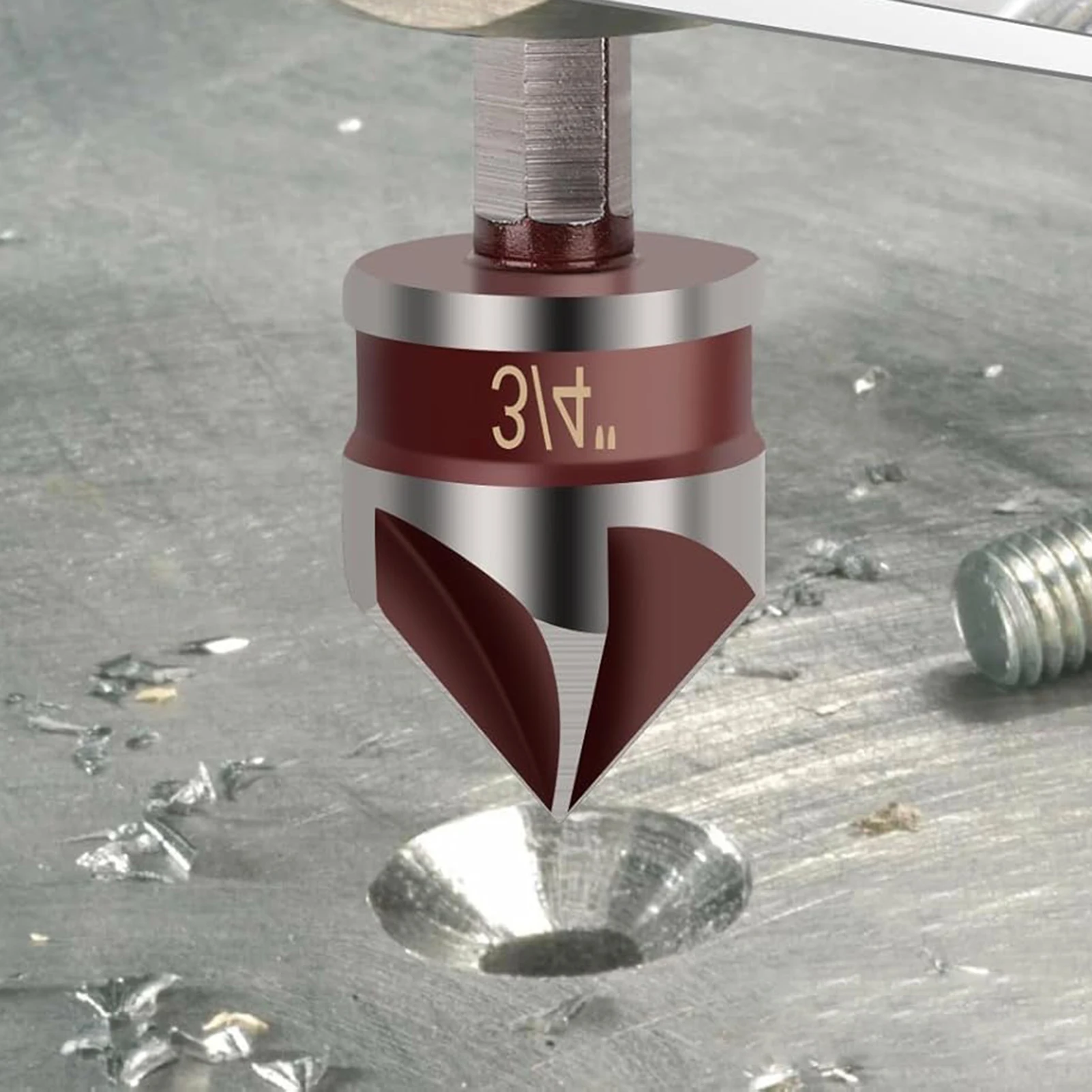 

Countersink Drill Bit Set for Wood Metal Chamferer High-Efficiency Countersink Drill Bit for Home Kitchen Accessories