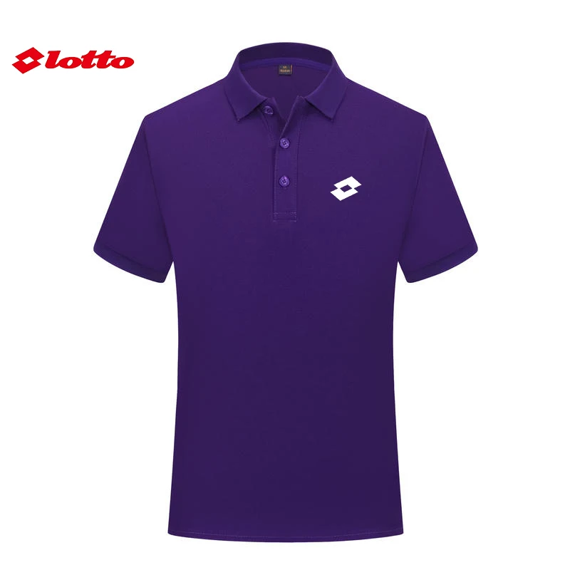 Embroidered LOTTO Men's Breathable Polo Shirt Summer New Business Leisure High Quality Lapel Anti-pilling Polo Shirt for Men