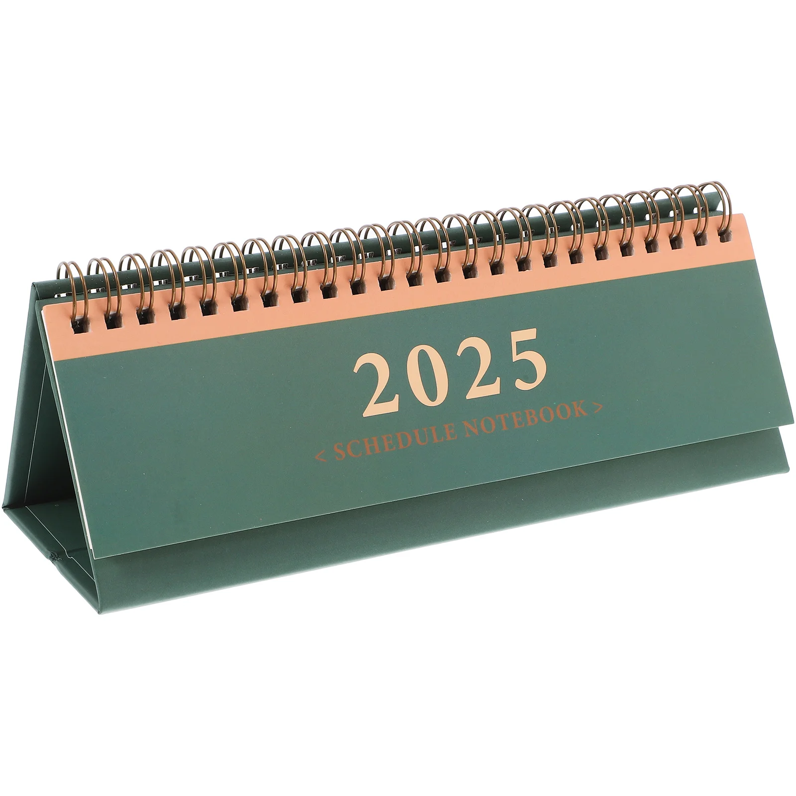 

Mini 2025 Horizontal Desk Calendar Small Desktop Planner English Edition Office Organizer Flip Calendar for Daily Scheduling and