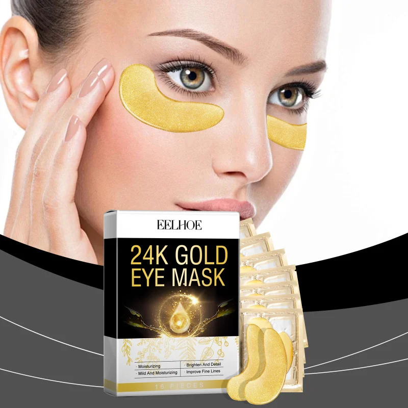 

24K Gold Repair Eye Mask, Firming, Hydrating Eye Area, Gentle Care For Eye Skin, Revitalizing Eye Radiance, Eye Treatment Mask