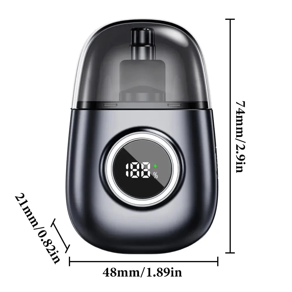 Elektryczny trymer do włosów w nosie dla mężczyzn inteligentny cyfrowy wyświetlacz LED bezbolesny trymer golenie włosów do noska urządzenia domowego