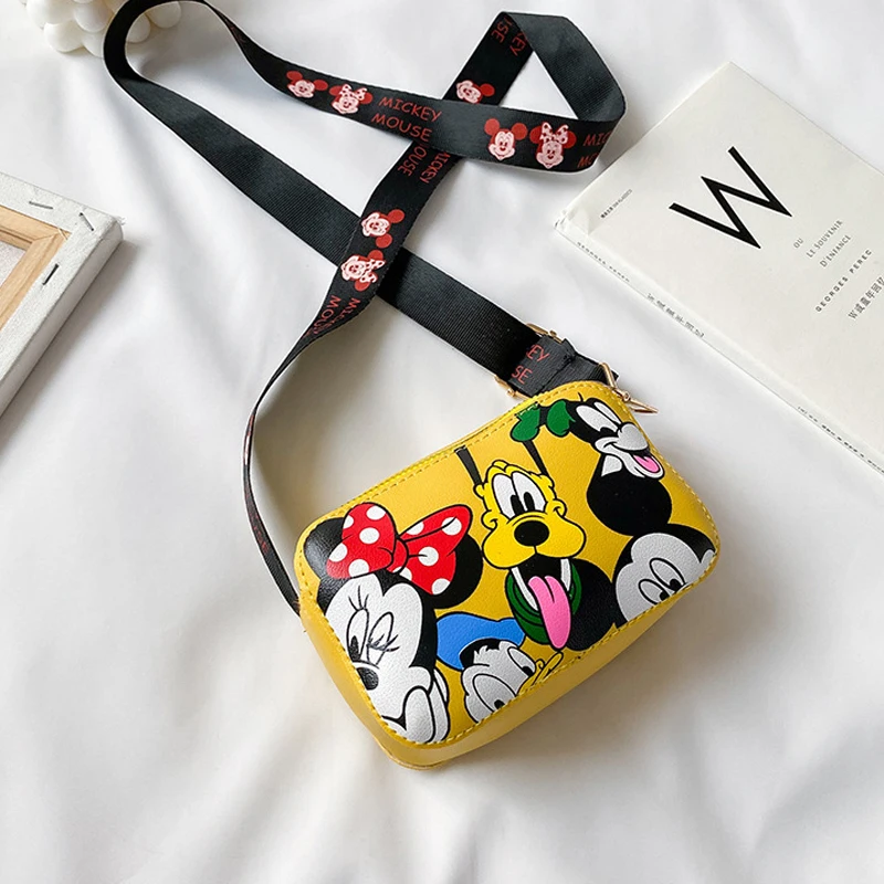 Disney-PlAAtureMouse Initiated Crossbody Bag for Kids, Cartoon Bag, Cute Coin Purse, Messenger Bag, Gift Bag for Girls, Fashion