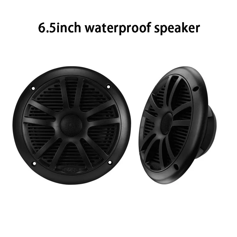 6.5 Inch 120W Waterproof Weather Resistant Marine Stereo Speakers for Boat RV Yachts Golf Cart ATV UTV Ship Sauna