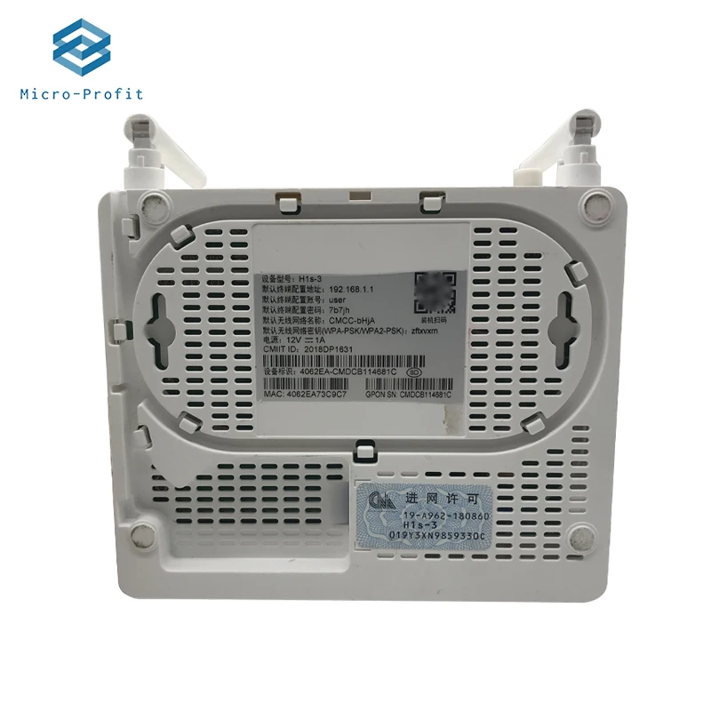 5Pcs Xpon ONT Gpon/Epon ONU, H1S-3, 1GE + 3FE + 1TEL, WLAN + 2.4G, FTTH Modem, Used Fiber Optical Second Hand Home Router ONU