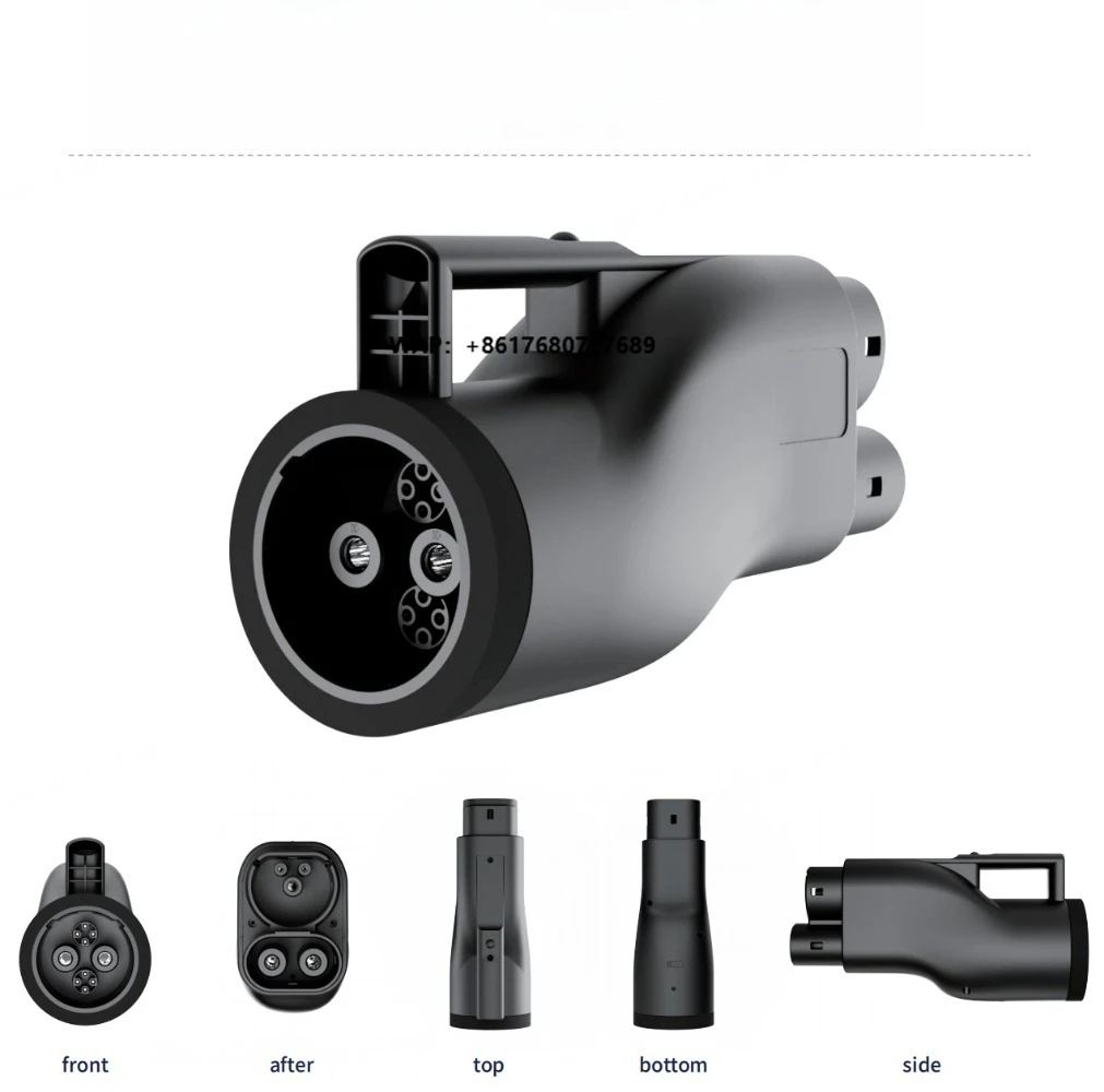 CHAdeMO to CCS2 DC Fast EV Charging Adapter 1000V 250A for European Car VW ID4 Skoda Renault Kia BYD MG