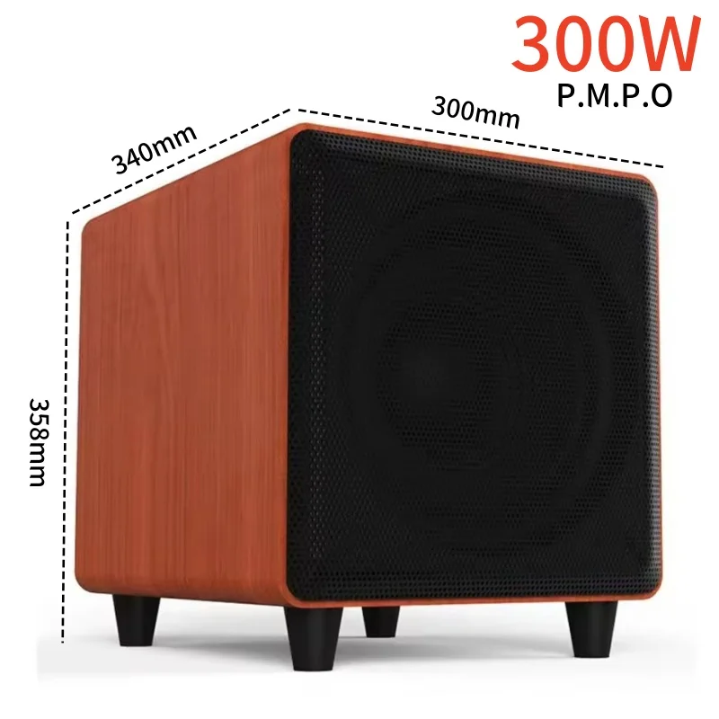 

Ibass 10 Inch 300W High-power Subwoofer Home Theater Portable Computer Speaker Digital Transmission Lossless Sound Quality TV/PC