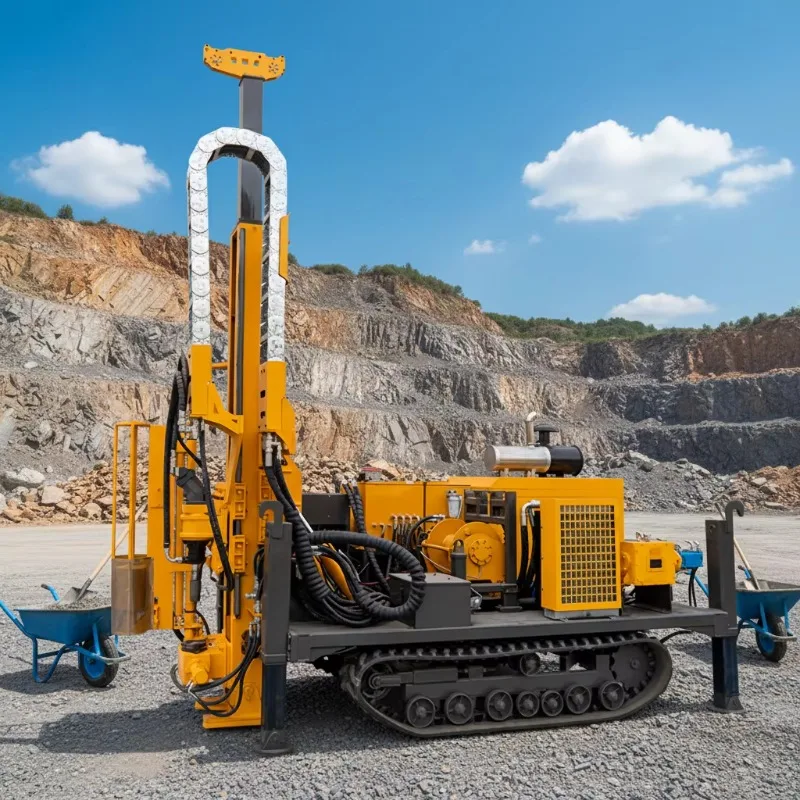Full Hydraulic Core Drilling Rig 190m Depth Small Portable Geological Prospecting Soil Sample Drill Machine