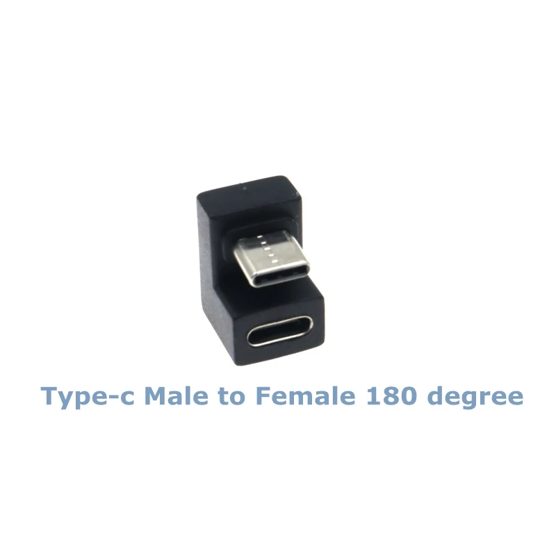 USB 3.1 Type C  Female to female 90 Degree Right Angle Male to 2 Female Adapter U-shaped Angled OTG Converter Connector image 6