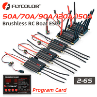 Flycolor 50A/70A/90A/120A/150A Speed Controller Brushless ESC Support 2-6S BEC 5.5V/5A for Model Ship RC Boat