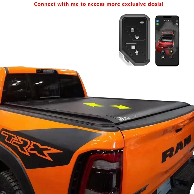 

Zolionwil Heavy Duty Adjustable Pick Up Tonneau Cover For Dodge Ram