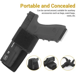 Bao da vũ khí ẩn Universal, hỗ trợ súng lục Glock, di động, có thể điều chỉnh, che phủ súng, phụ kiện airsoft 8 Bán hàng chính Coldre Universal Velado - №8