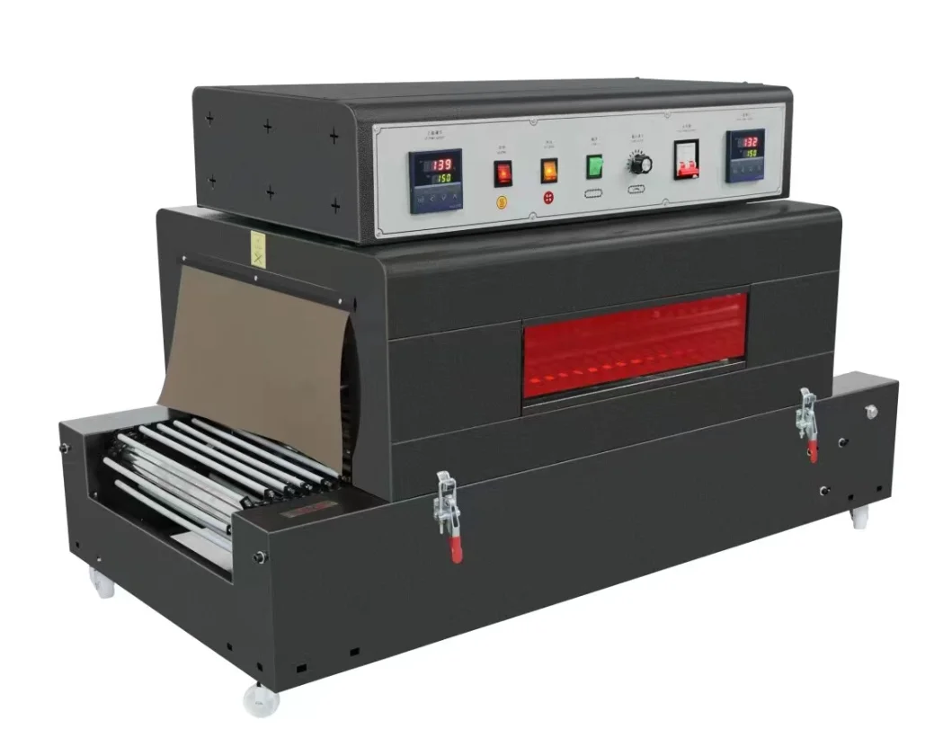 For Hot Selling Black Heat Shrink Machine for POF PVC Film Package Electrical Heat Tunnel Shrinking Wrapping Machine