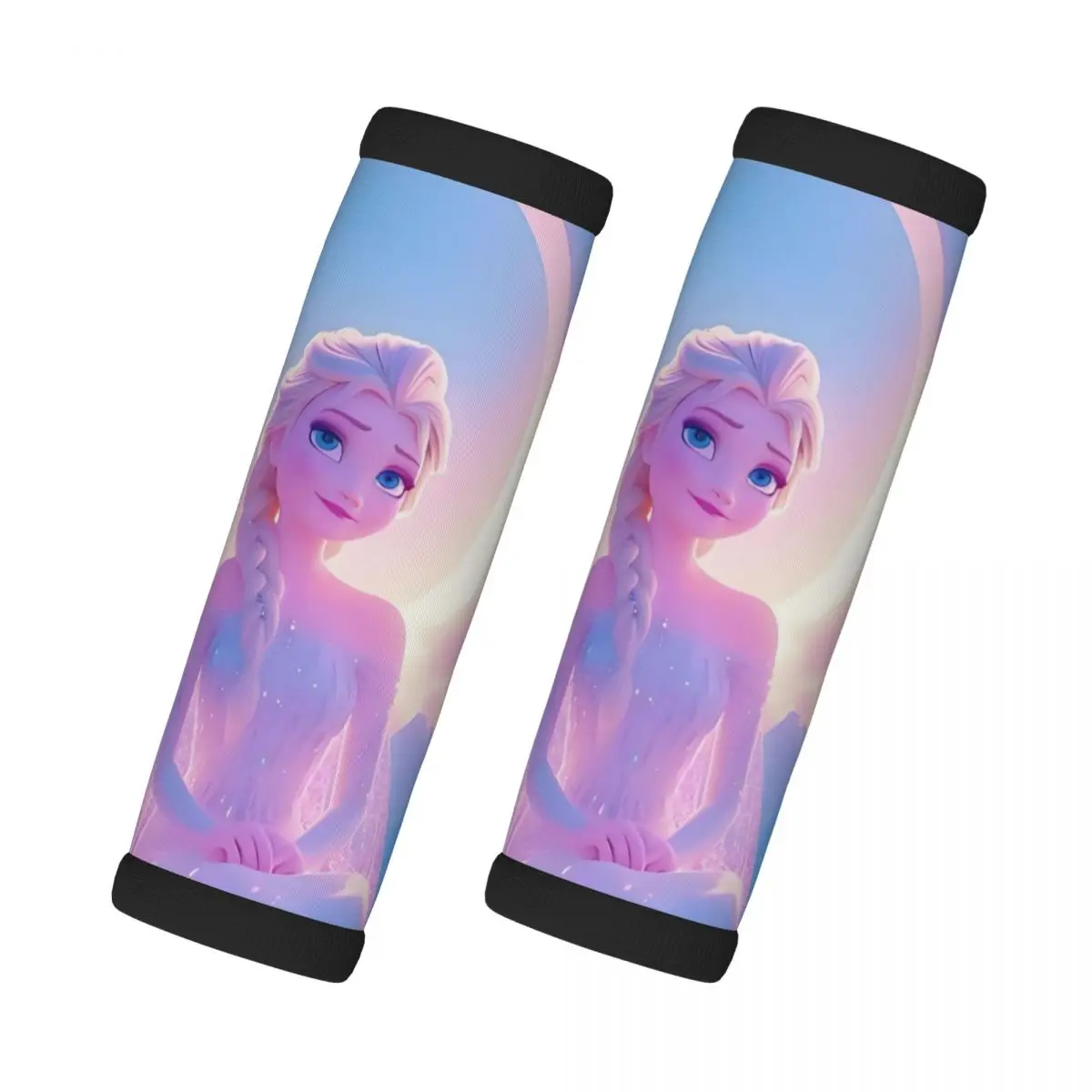 

Custom Frozen Cartoon 2 Pcs Luggage Handle Wrap Soft Grip Handle Cover Comfortable Neoprene Suitcase Identifier Travel