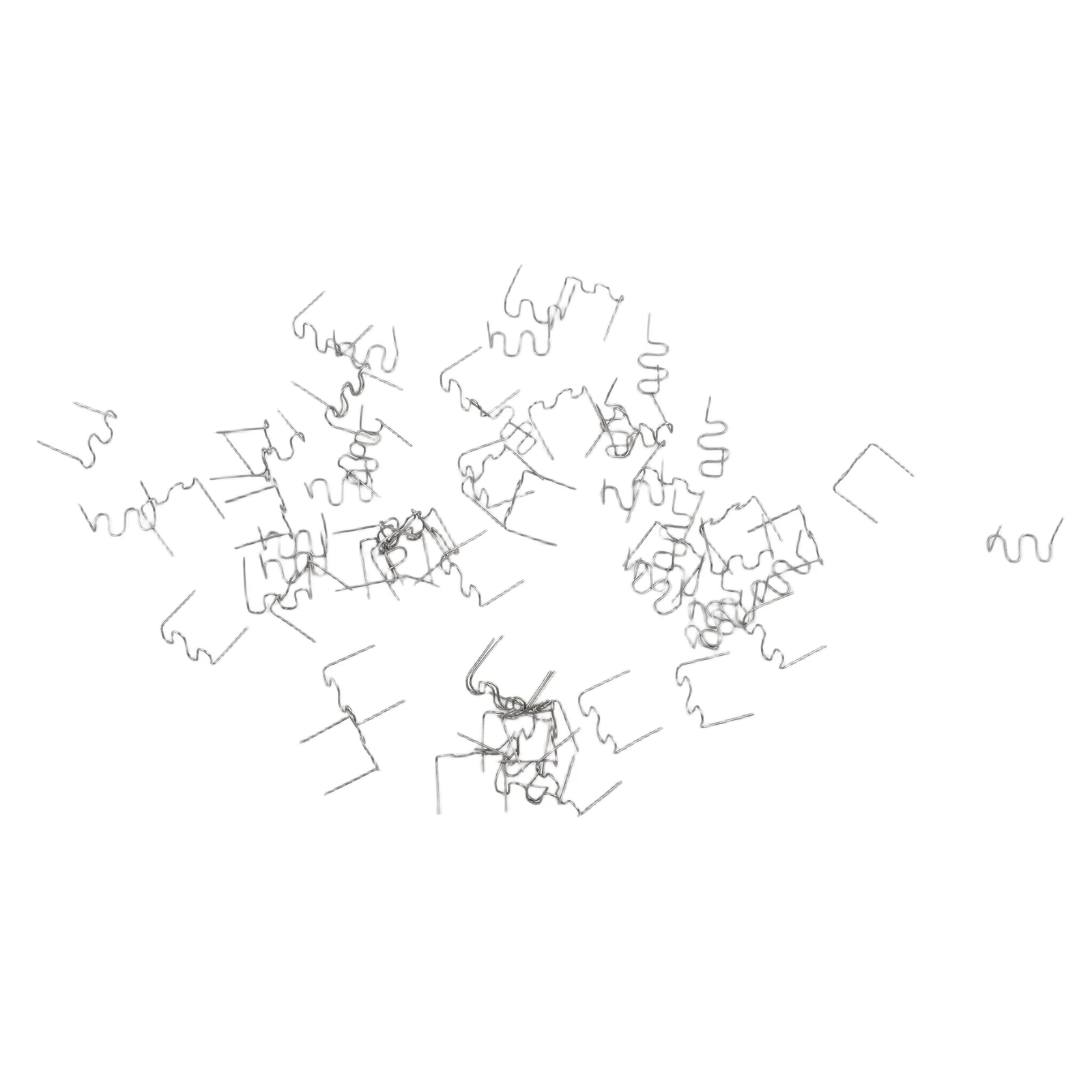 

1000 шт. серебристых S-образных скоб 0,6 мм для ремонта трещин автомобильных бамперов и крепления пластиковых накладок