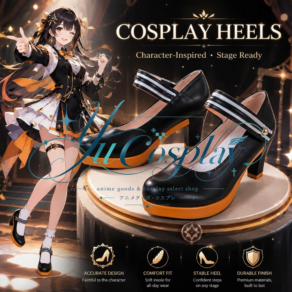 キズナユカリコスプレシューズボーカルキャラクターブーツアニメイベントロールプレイ履物快適なデザイン