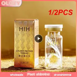 1/2PCS Lines Hydrolyzed Collagen Face Serum Lines Golden Protein Thread Anti-Wrinkle Firming Fine Anti-Aging Whitening Skin Care