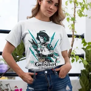 Xiao Genshin Impact T-shirt Anime Manga Shirt T-shirt