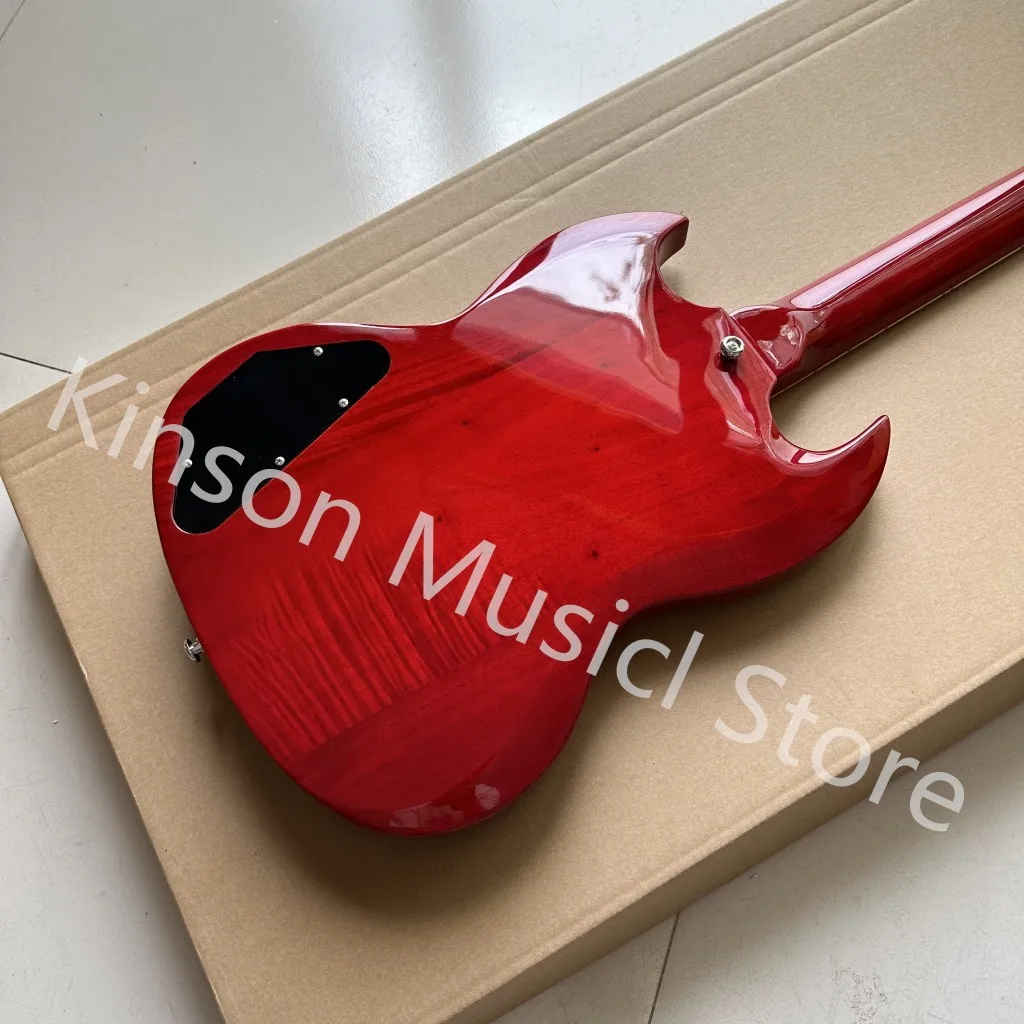 High quality  Red Electric Guitar,Mahogany body,Chrome Hardware,in stock,